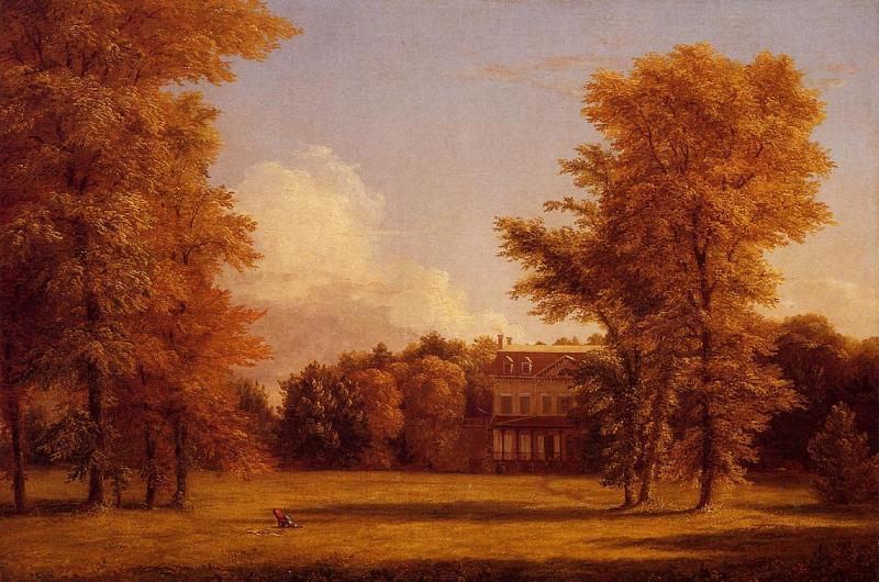 Thomas Cole Van Rensselaer Manor House oil painting image